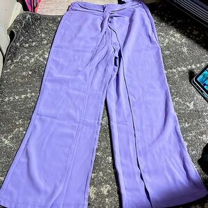 High waisted Purple dress pants